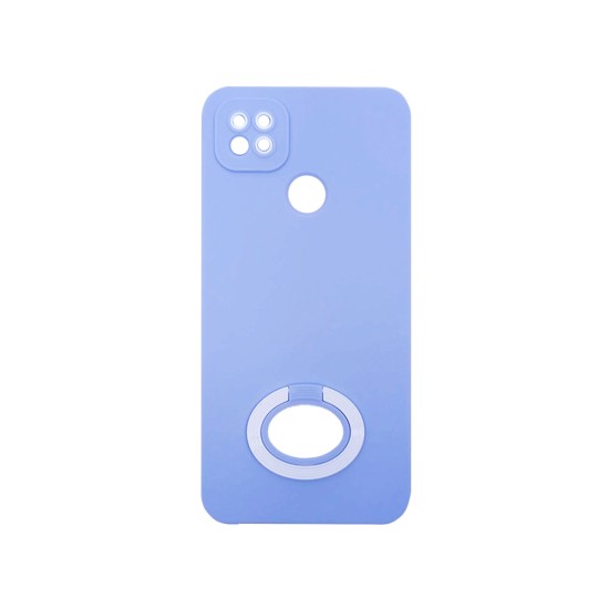 Capa de Silicone com Anel de Suporte para Xiaomi Redmi 10a Céu Azul